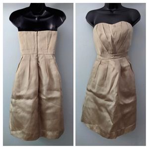 ⚡J. Crew strapless silk cocktail dress, size 6